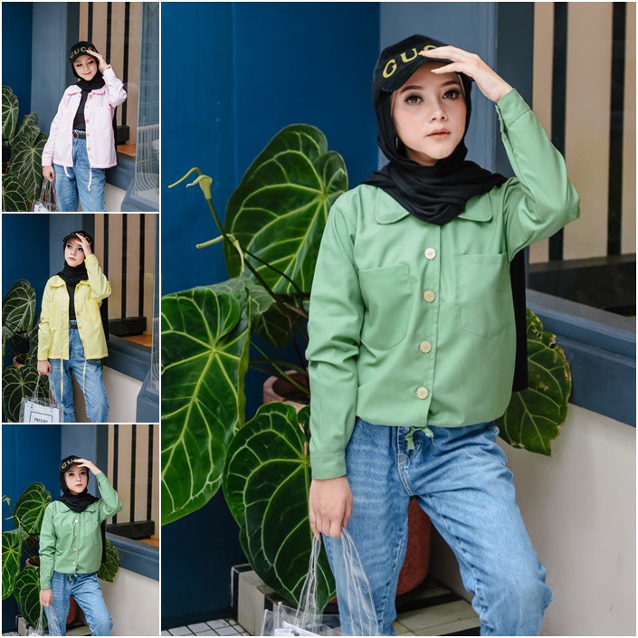 Ritme Kemeja Blazer // Kemeja Wanita Outfit Kuliah