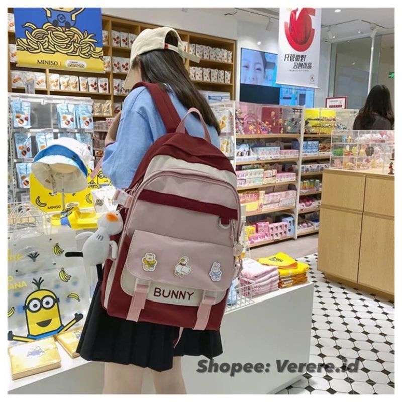 Joshee tas ransel wanita Backpack wanita Backpack pria tas sekolah Tas