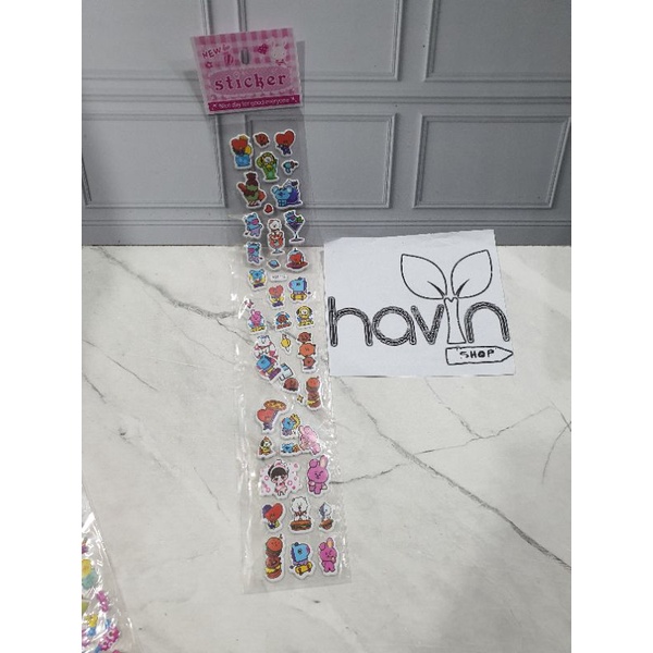 sticker/stiker TANGGUNG-BTS panjang