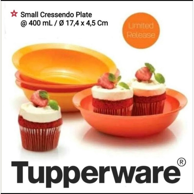 Tupperware small cressendo plate - wadah kue