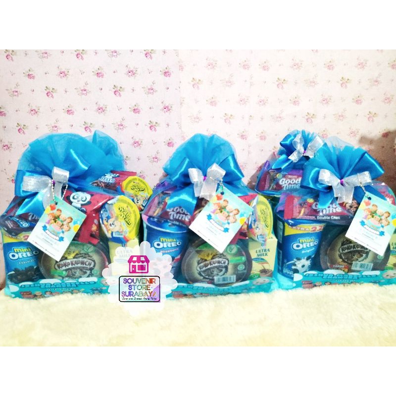 Premium Snack Kemas Tile / Snack Ultah Premium / Hampers Premium / Bingkisan Ultah Surabaya / Paket Premium snack