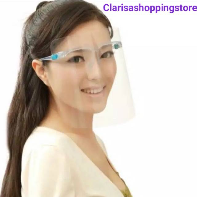 [BISA COD READY] Face Shield Kacamata Lokal / Face Shield Nagita GIGI / Pelindung Wajah / Fesil