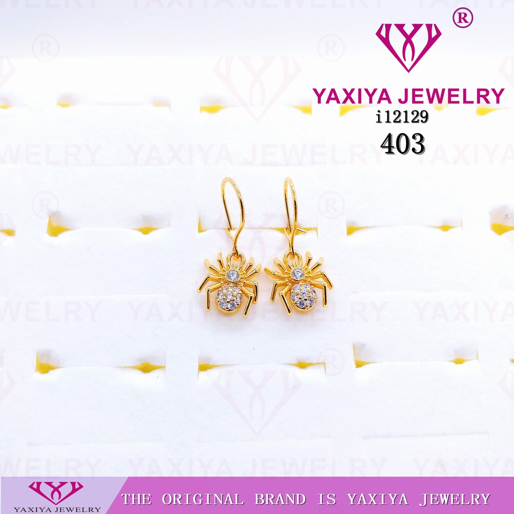 

Anting Laba Laba Permat Perhiasan Imitasi Gold 18K Yaxiya Jewelry 403