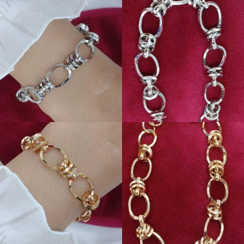 Gelang Rantai Wanita Gelang Rantai Wanita Blink Anti Karat