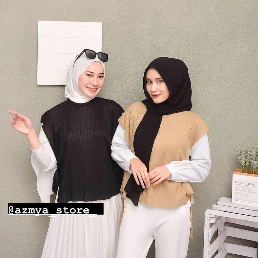 Vest Rompi Rajut Tali Outer Wanita Premium dan Murah Knit