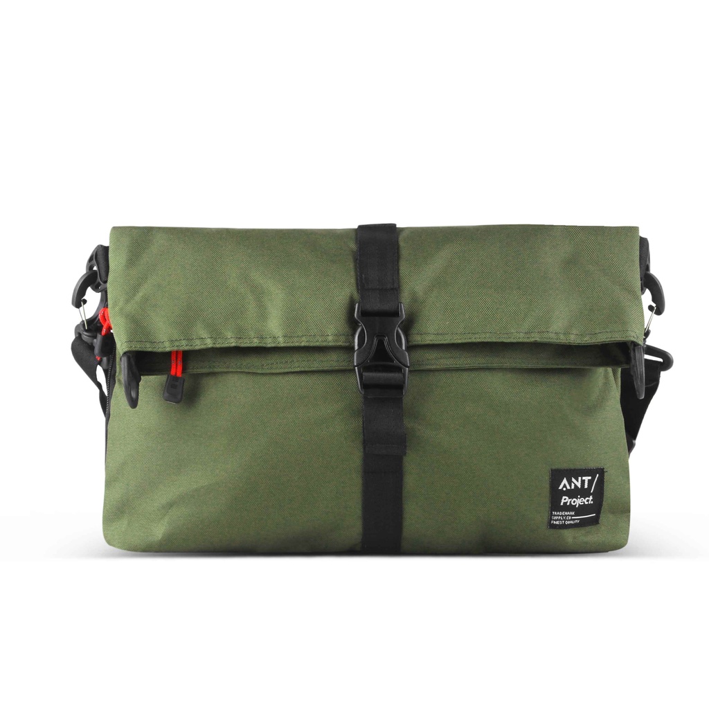 Tas Selempang Pria Messenger Slempang Cowok Casual Kanvas Cordura Buat Kerja Kuliah Sekolah Slot Tablet Laptop 14 inch