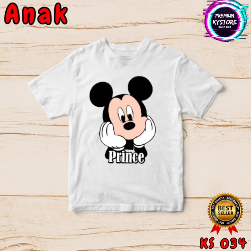 Kaos Mickey dan minnie couple family anak dan dewasa - kystore