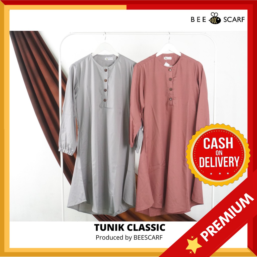 Luxury Tunik Clasic Toyobo - Baju Atasan Wanita - Bahan Katun Toyobo Premium - Bisa Cod