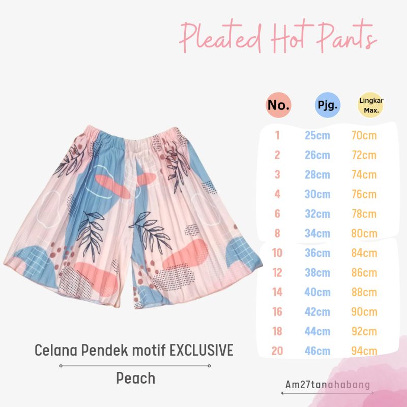 Rok Plisket Anak Cewek 1-12 tahun Pleated Mini Skirt EXCLUSIVE