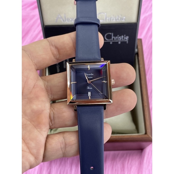 alexandre christie 2987ld wanita biru rosegold