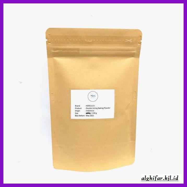 

Redwop-Gnikab- Bakels Hercules Baking Powder Double Acting 200G -Hallall.