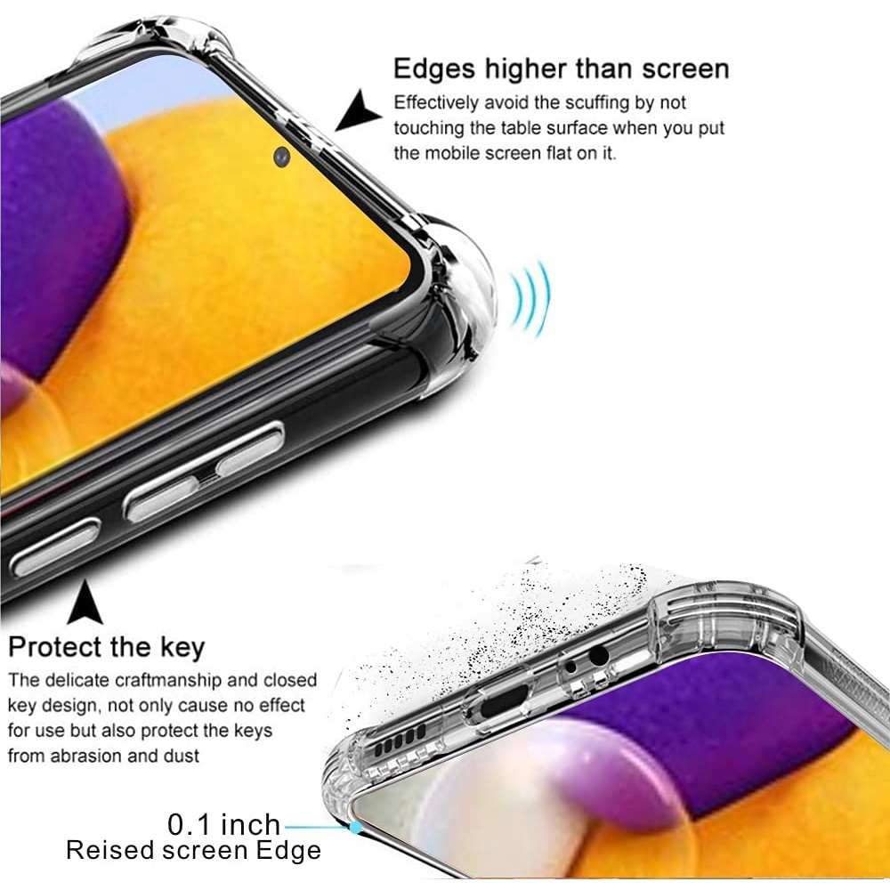 ACRYLIC Anti crack SAMSUNG A33 5G / A23 4G / A13 4G / A52s 5G / A32 4G / A52 / A72 / A22 (4G &amp; 5G) AIRBAG CASE