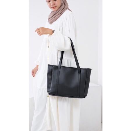 TOTE BAG 100rb DAPAT 3/ TAS KERJA/ Code SHOPER VERINA POCKET