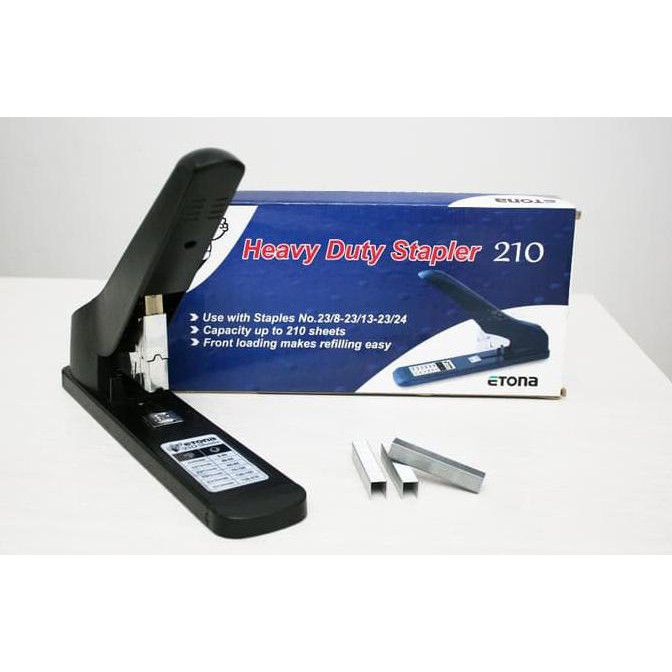 

Termurah Stapler Etona Heavy Duty 210 - Alat Staples Jilid Max 210 Lembar Offic