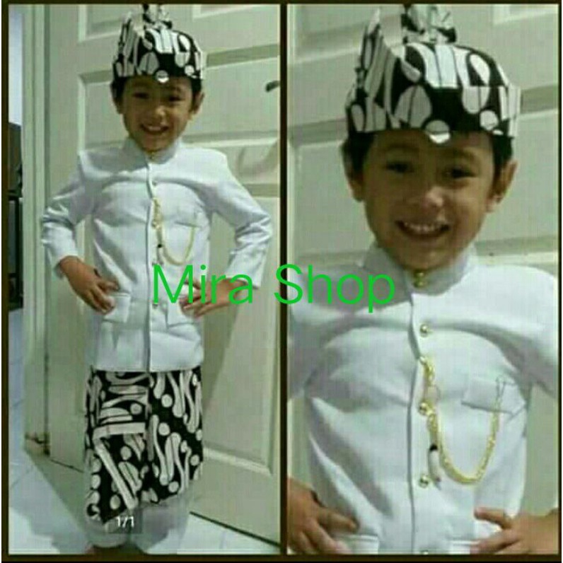 Beskap Muslim/Basofi Anak Cak Surabaya Jawa Timur
