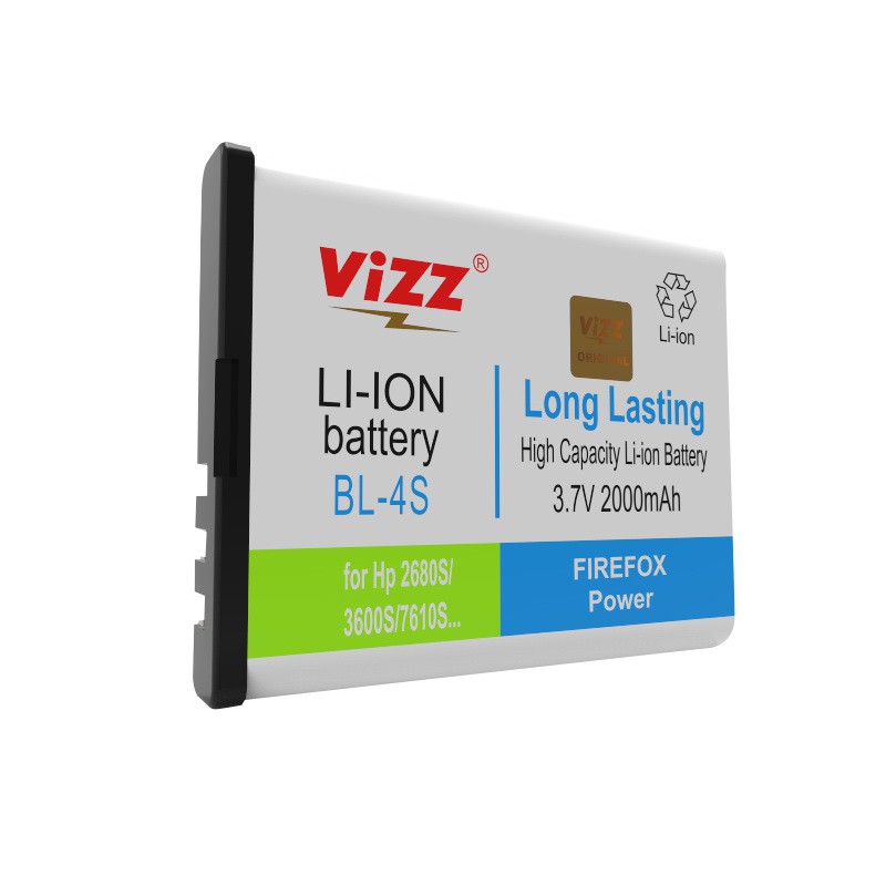 Vizz Double Power Battery Batre Baterai Vizz Nokia 4S BL-4S BL4S BL 4S