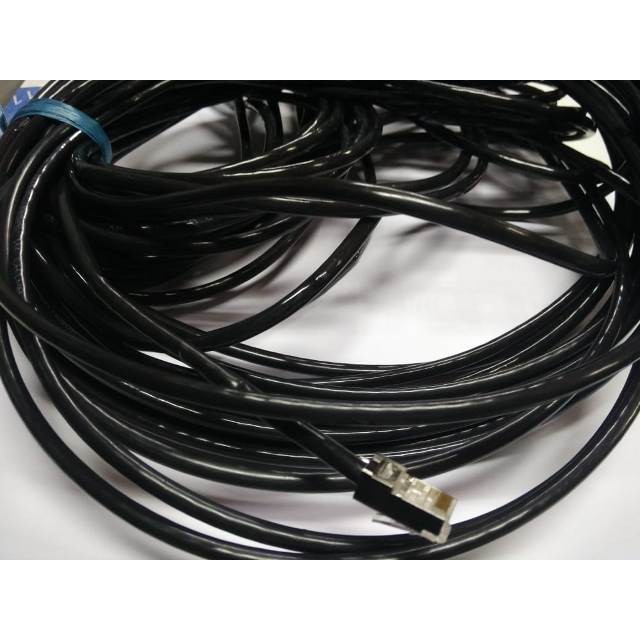 Kabel STP Cat5e Zimmlink 30 Meter Plus Tercimpringkan RJ45 BESI Cover Dikedua Ujungnya Siap Pakai