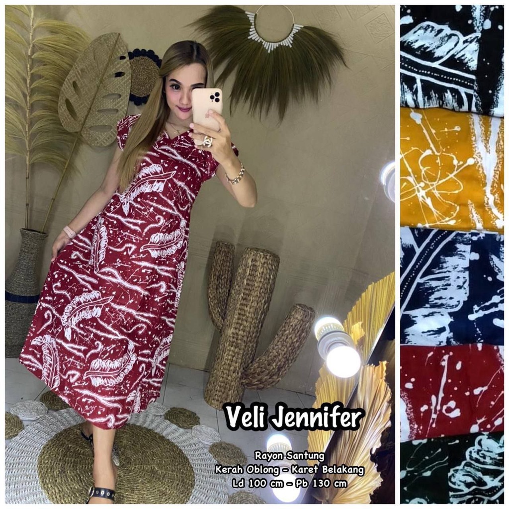 Daster Bali Veli Panjang Semata Kaki Bahan Rayon Dress Wanita Kekinian Terbaru