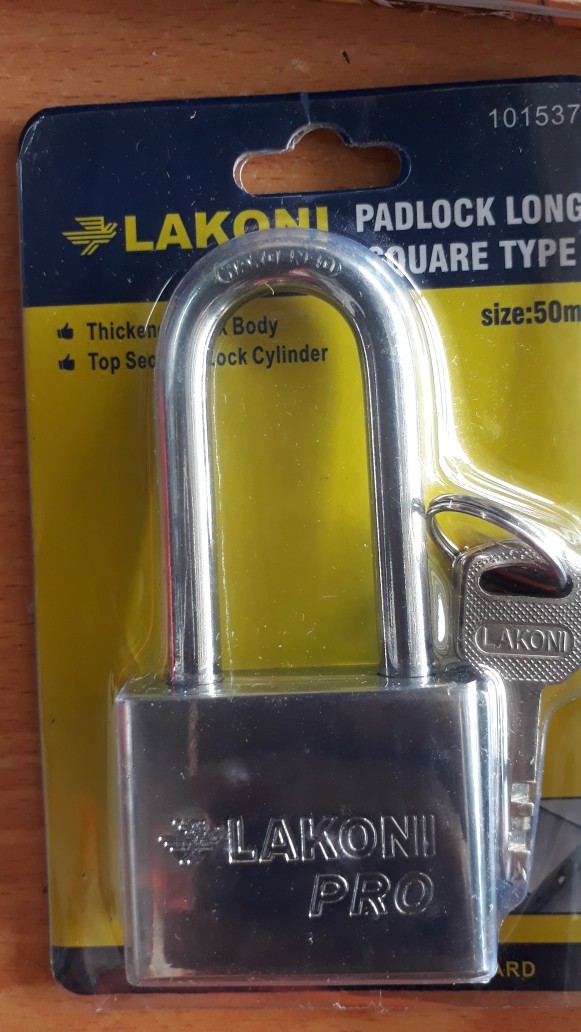 Lakoni Pro Gembok Pagar Kotak Panjang 50 Mm Padlock Square Long 50mm-101537
