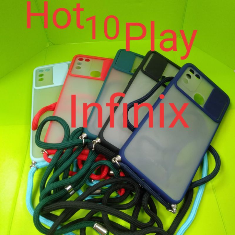 case slinde kamera+case dove tali INFINIX HOT 10 PLAY