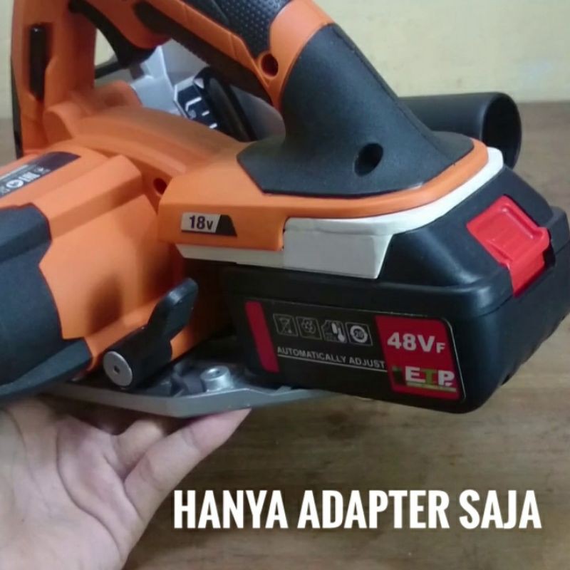 Adapter Baterai Circular Saw AEG BKS 18 ke Makita JLD NRT XENON