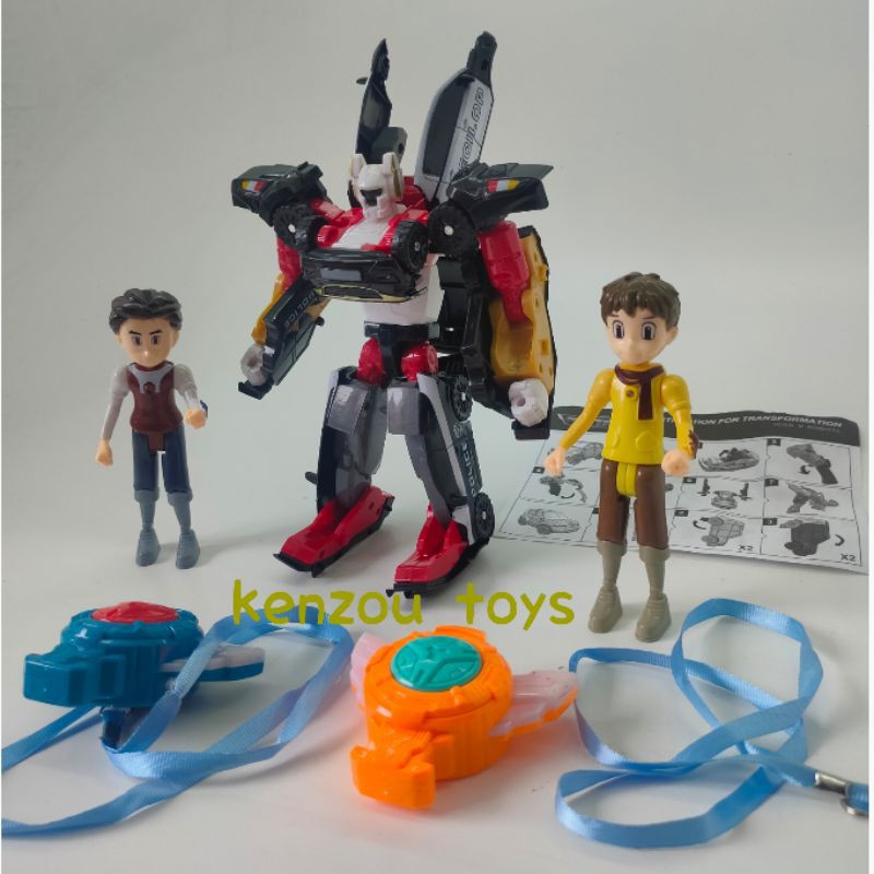 Robot Tobot7 tritan set 2figur led plus 2kalung suara