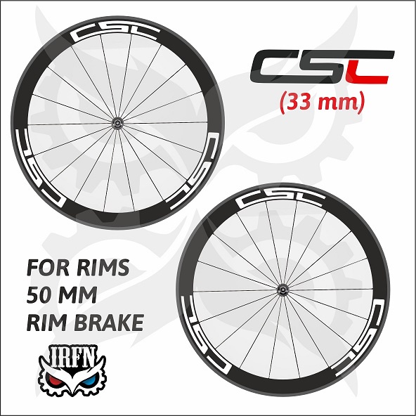 Stiker Rim Csc Lebar 33mm roadbike