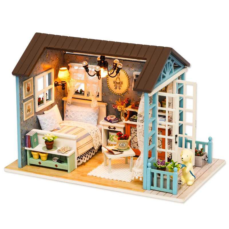 Pajangan Miniatur Rumah Boneka 3D DIY 1:24 - 8009A