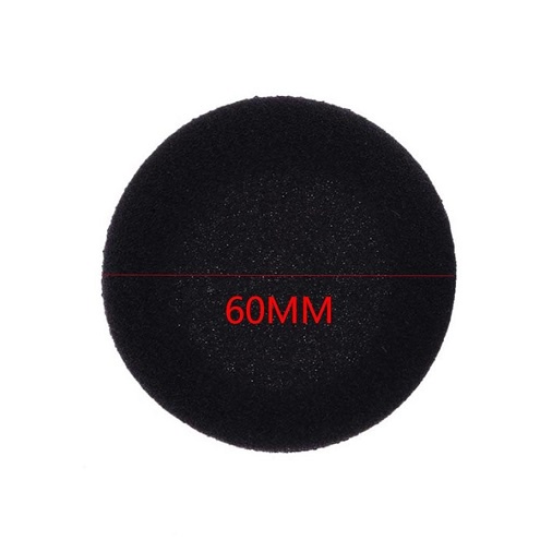2 Pcs Busa Soft Foam Sponge Sepasang Cover Earbud Earpad Headphone 50mm-60mm