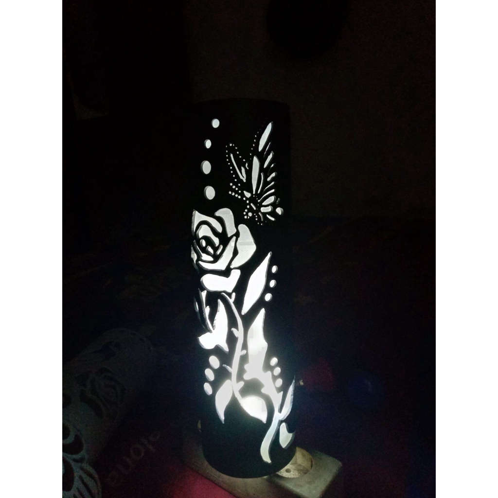 lampu hias ukir pipa paralon/pvc