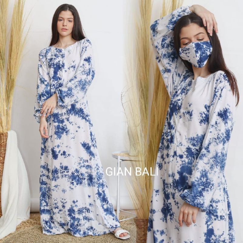 Gamis Qorina Motif Bunga Sakura