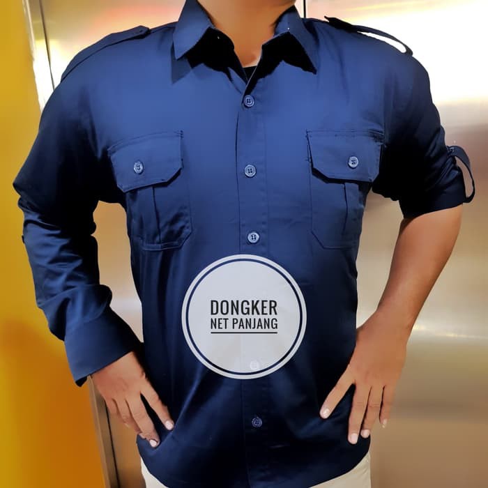 Seragam Baju Kemeja Panjang Trans TV Net TV Hitam Biru Navy PDH PDL