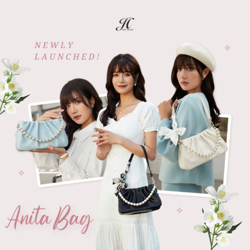 ANITA BAG PLUS JIMSHONEY TAS SLEMPANG SIMPEL FREE PITA MUTIARA