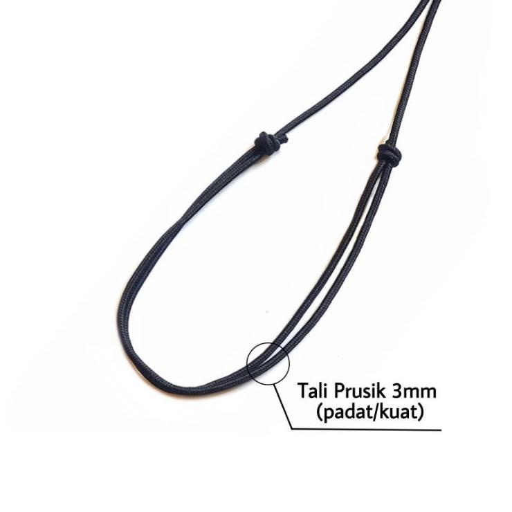 

(HARGA SPESIAL) Lanyard ID card paracord gantungan tali nametag kulit