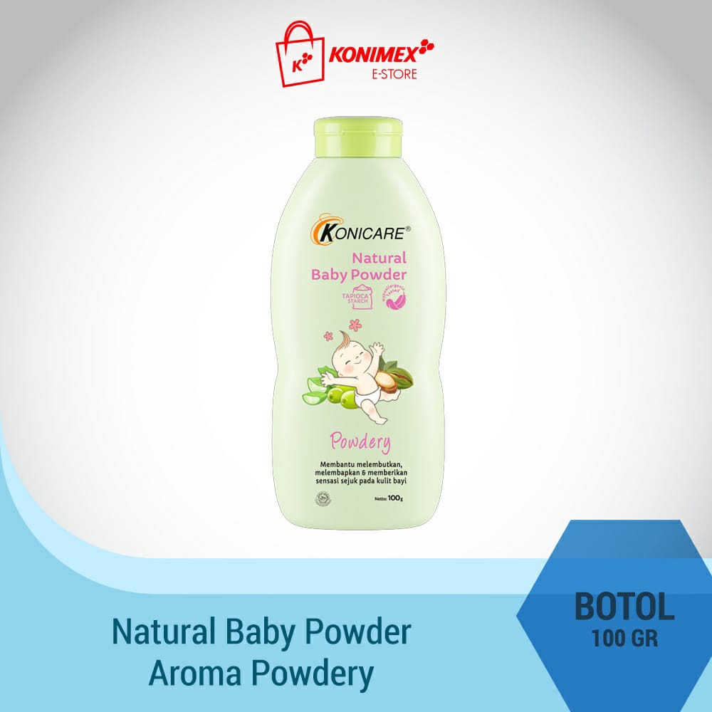 Konicare Natural Baby Powder Aroma Powdery - Bedak Bayi