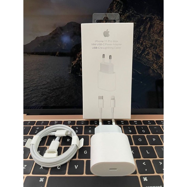 (OM) TC CHARGER Ios 18W ORIGINAL 100% SUPER FAST (PD) C TO LIGHTNING