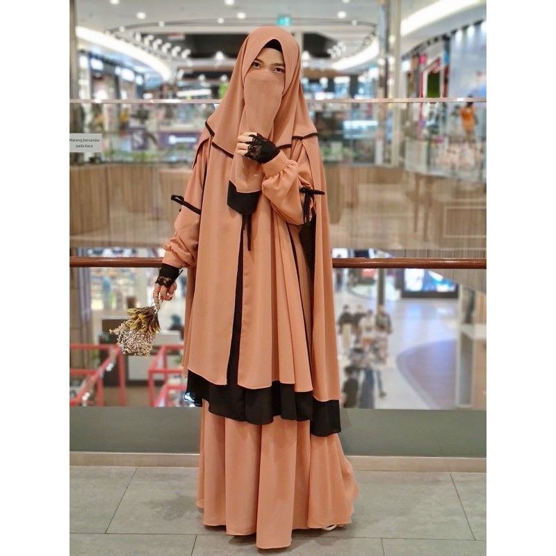 GAMIS SYARI ARUMI SET CERUTY BABYDOLL