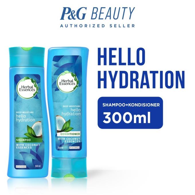 Herbal Essences Hello Hydration - Paket Shampoo + Conditioner 300 Ml Ak