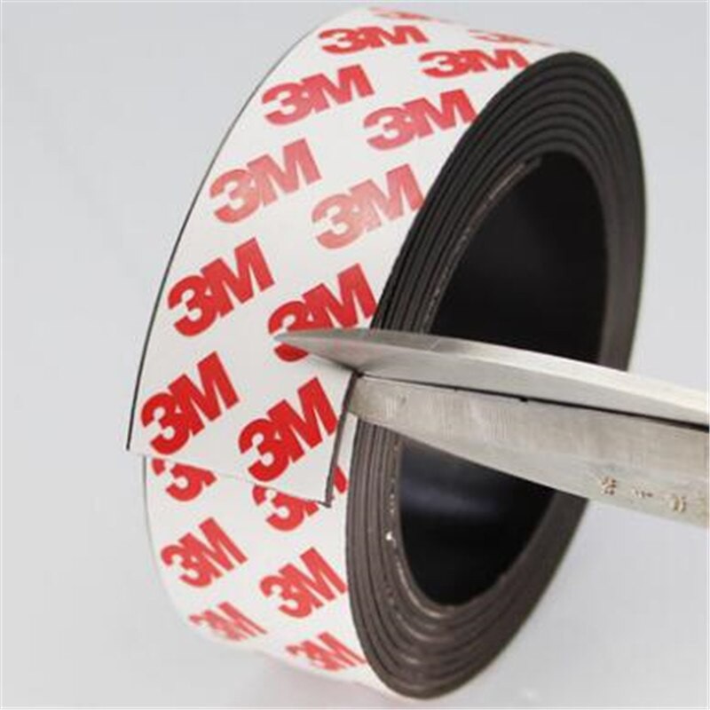 Zion  1m 5m 30 x 1.5mm  super magnet strip self adhesive flexible magnetic strip rubber magnet