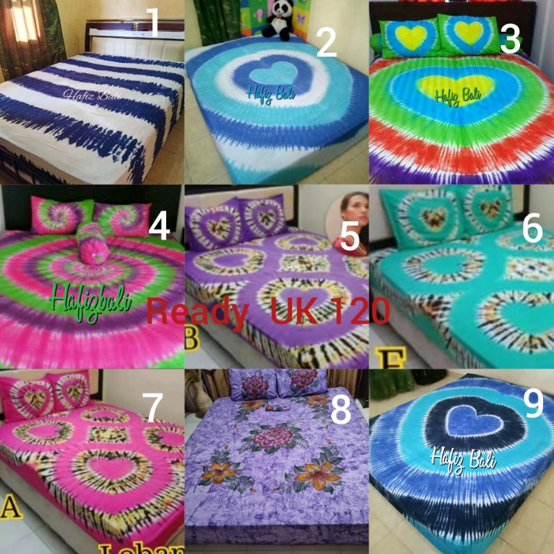 Sprei Bali Tiedye Katun Murah Uk 120