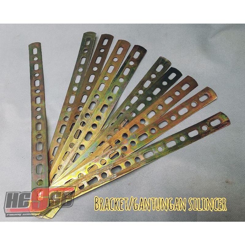 PENGGARIS GANTUNGAN SILINCER KNALPOT BRACKET PLAT TRIPLAT KNALPOT