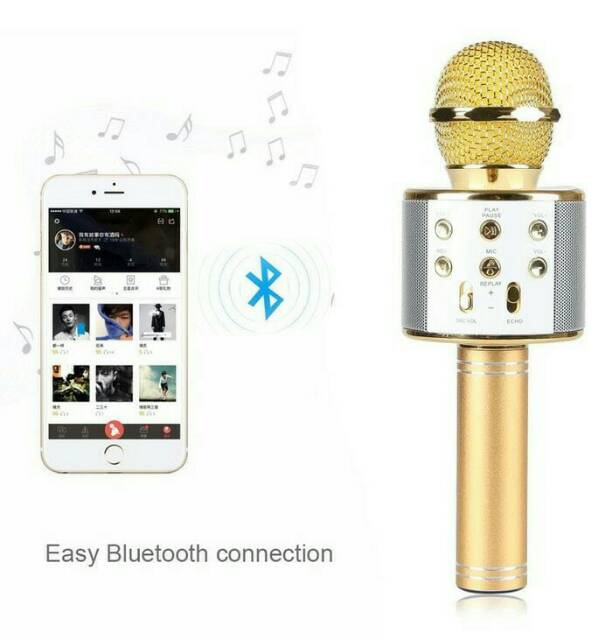 Microphone WSTER WS-858 microphone wireless bluetooth