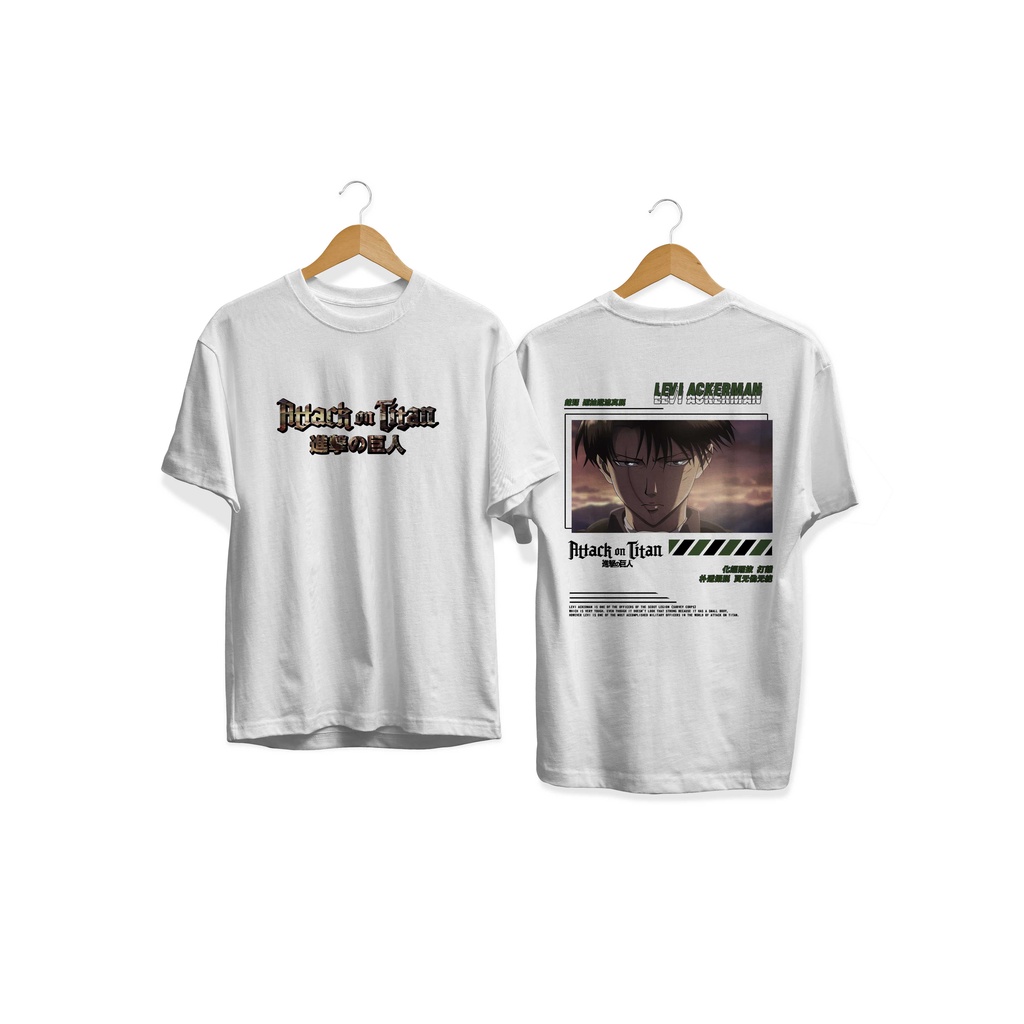 BAJU KAOS ANIME LEVI ACKERMAN ANGRY  SHINGEKI NO KYOJIN ATTACK ON TITAN