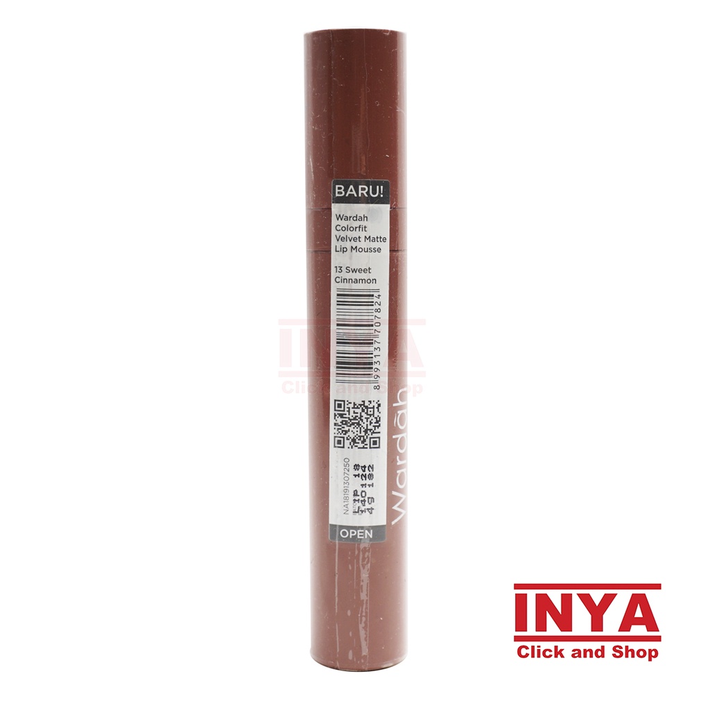 WARDAH COLORFIT VELVET MATTE LIP MOUSSE 13 SWEET CINNAMON 4gr