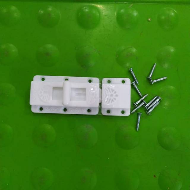 Grendel Plastik 3 inch | Grendel Pintu Kamar Mandi