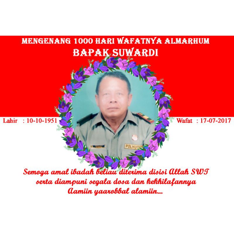 Stiker memperingati 40 / 100 / 1000 hari almarhum stiker almarhum stiker orang meninggal wafat