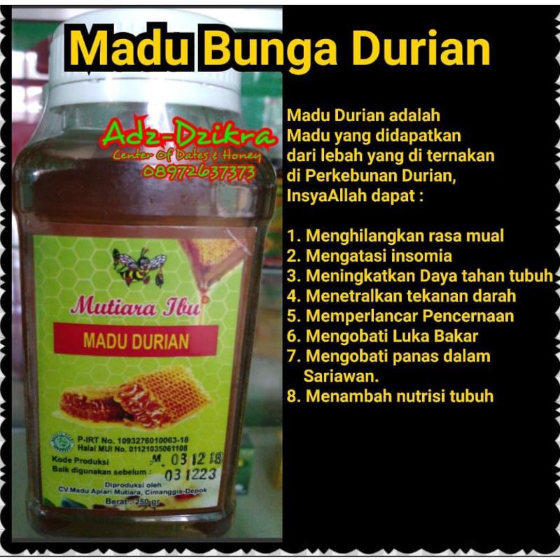 

Madu bunga Durian