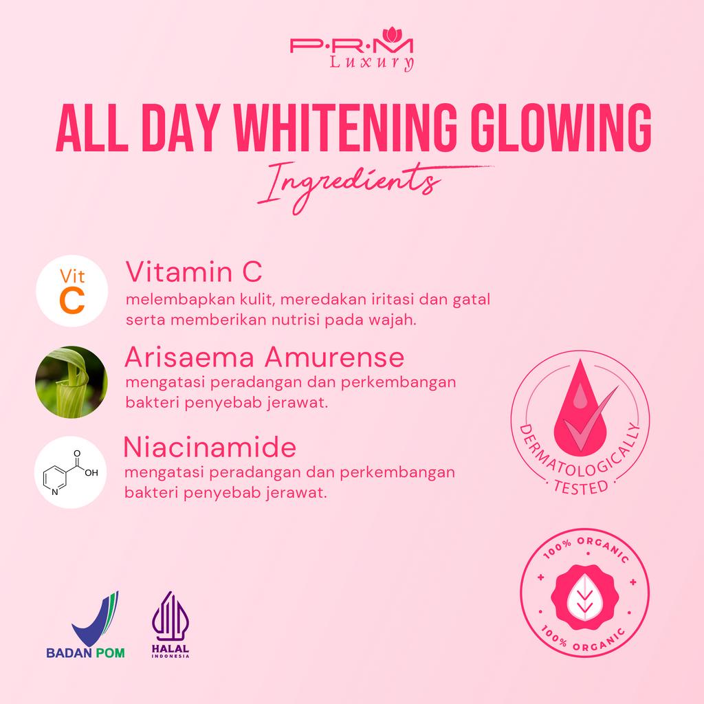 SERUM ALL DAY WHITENING GLOW PRM LUXURY 20ML BPOM