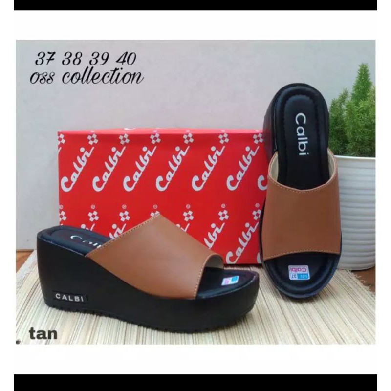 Sandal Wedges Calbi Terlaris Harga Grosir | Sandal Wedges cewek (W03)