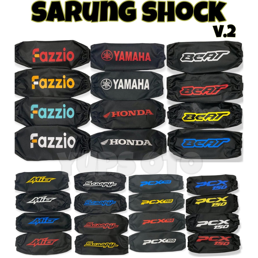 SARUNG SHOCK BREAKER VARIASI MOTOR HONDA YAMAHA FAZZIO BEAT MIO SCOOPY PCX 150 PCX 160 DLL SARUNG SHOCK BELAKANG MOTOR HARGA SATUAN COVER SHOCK PNP SARUNG SHOKBREAKER UNIVERSAL SEMUA MOTOR TINGGAL PASANG